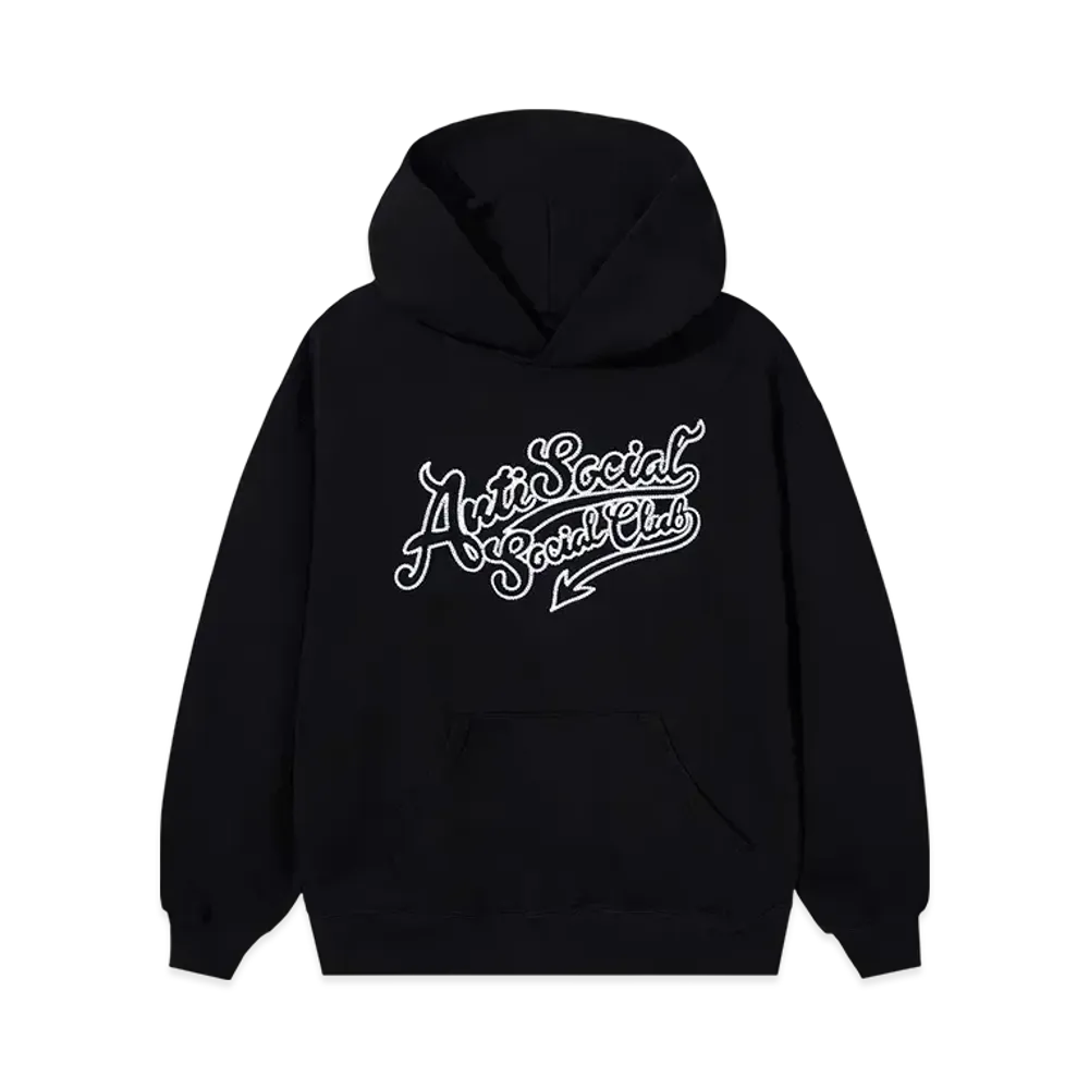 ANTI SOCIAL SOCIAL CLUB Script Club Hoodie "Black"