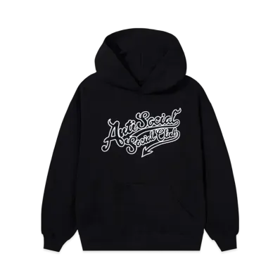 ANTI SOCIAL SOCIAL CLUB Script Club Hoodie "Black"