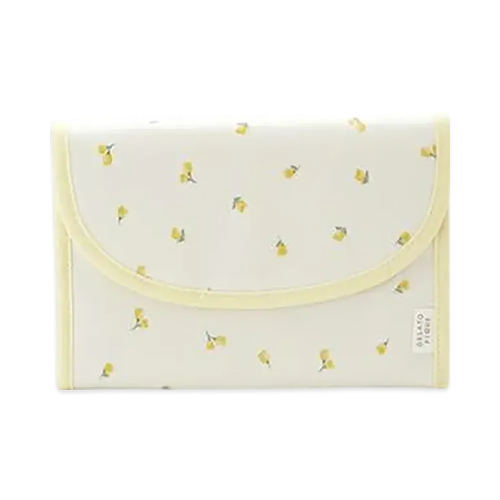 GELATO PIQUE All-Over Pattern Mother & Child Notebook Case S "Yellow"