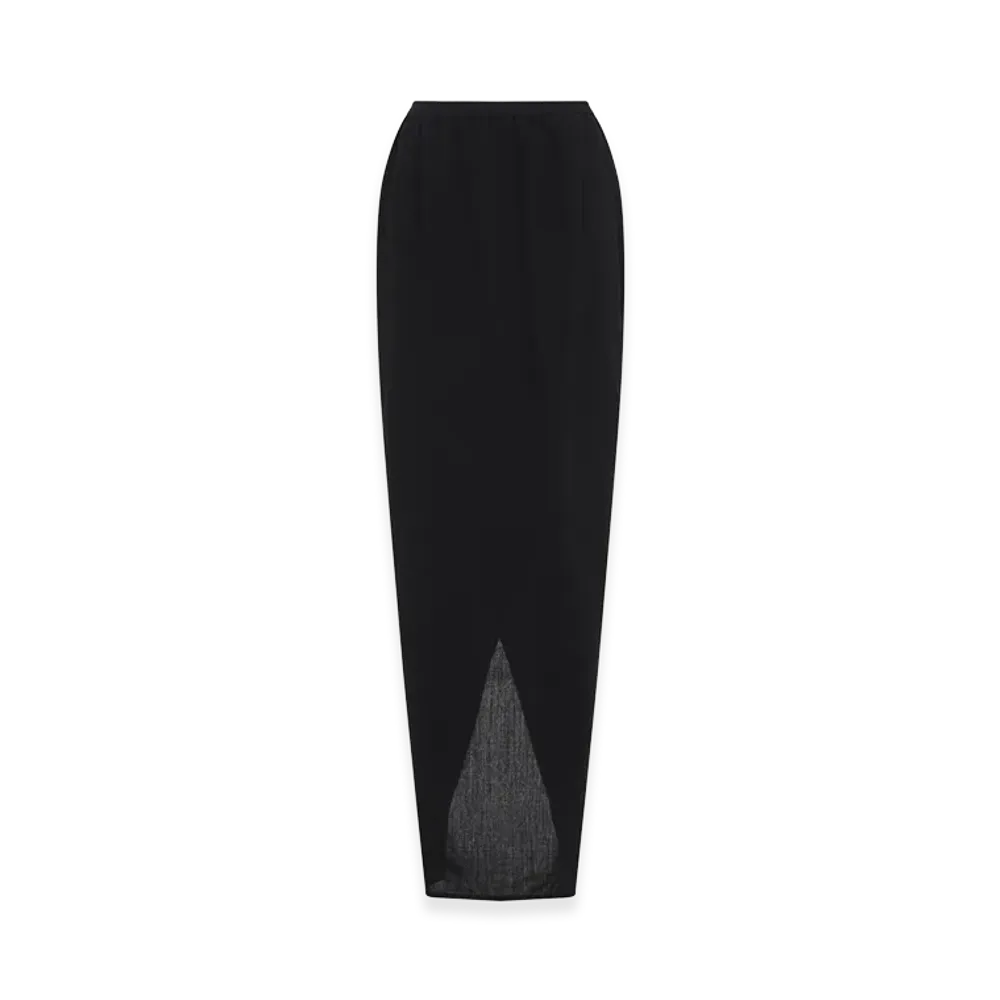 Rick Owens Women's Soft Pillar Long Skirt "Black"