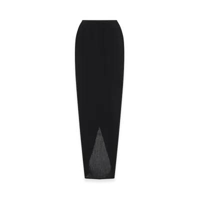 Rick Owens Women's Soft Pillar Long Skirt "Black"