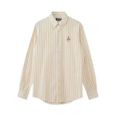 HYSTERIC GLAMOUR Vixen Line Embroidery Button Down Shirt "White"