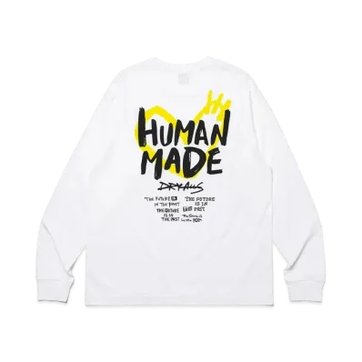 HUMAN MADE Graphic L/S T-Shirt "White"
