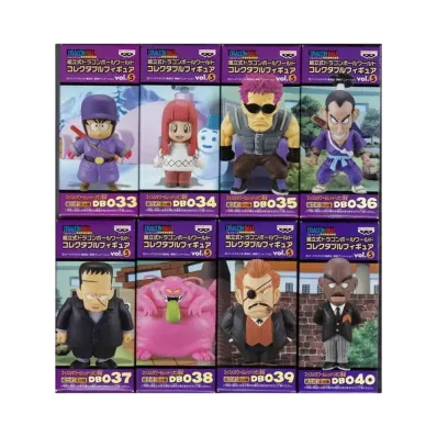 Banpresto Assembly Dragon Ball World Collectable Figure Vol.5 Muscle Tower & Red Ribbon Army Complete 8 Piece Set
