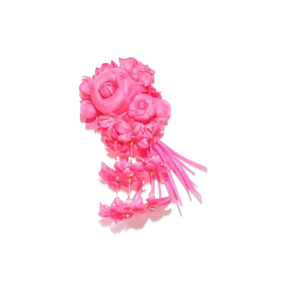 CHANEL Camellia Silk Pongee & Organza "Fuchsia"