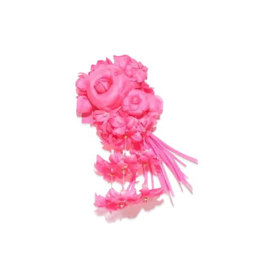 CHANEL Camellia Silk Pongee & Organza "Fuchsia"