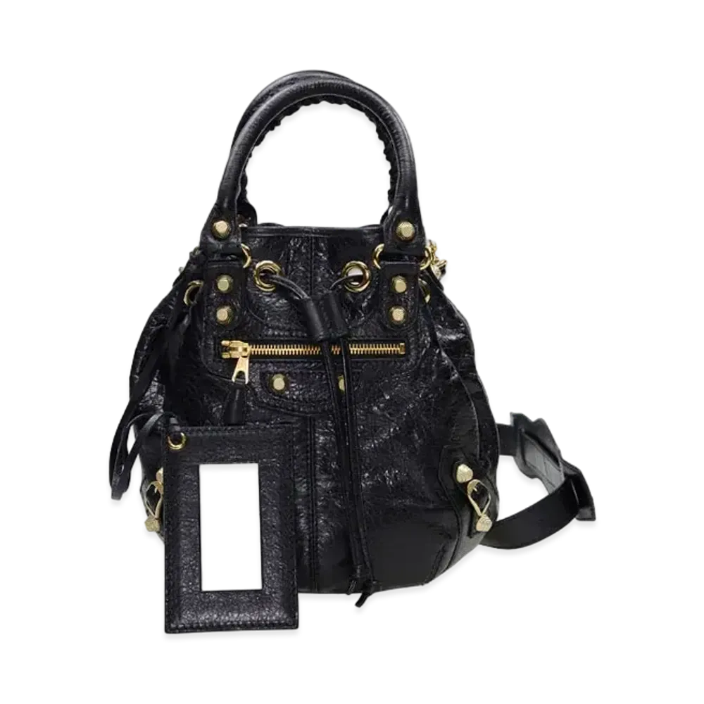 BALENCIAGA Handbag Lambskin "Black"