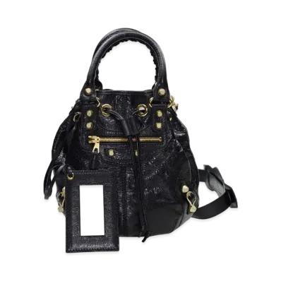 BALENCIAGA Handbag Lambskin "Black"