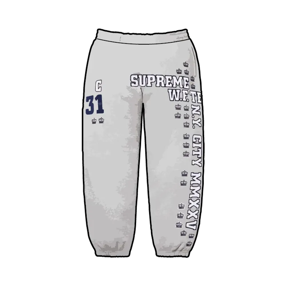 Supreme League Champs Sweatpant "Heather Grey"