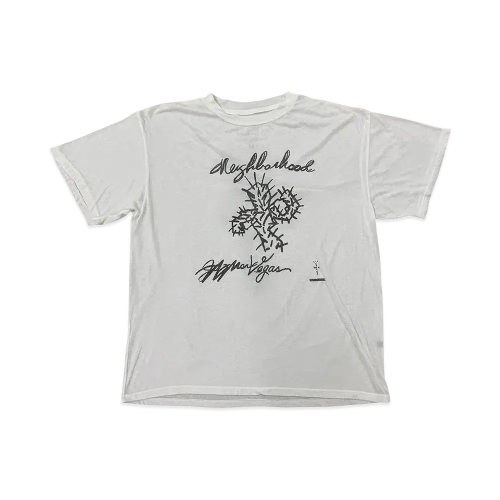 Travis Scott Cactus Jack x NEIGHBORHOOD Drawing Tee "White"