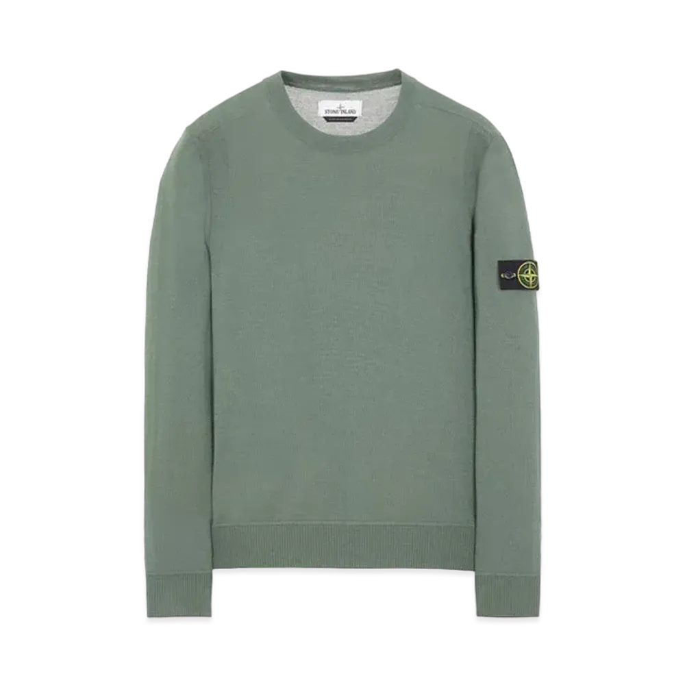 Stone Island 526C4 LIGHT PURE WOOL "Sage Green"