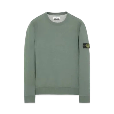 Stone Island 526C4 LIGHT PURE WOOL "Sage Green"