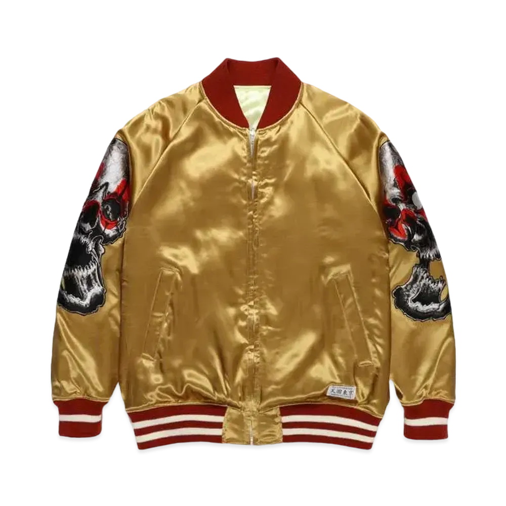 WACKO MARIA 56 TATTOO / VELOUR VIETNAM JACKET "Gold"
