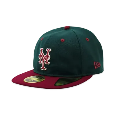 NEW ERA x THE CAP Garland Tribe Retro Crown 59FIFTY New York Mets "Green/Red"