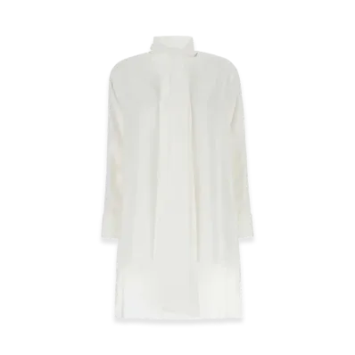 LOEWE Women's Ivory Crepe Oversize Blouse "White"