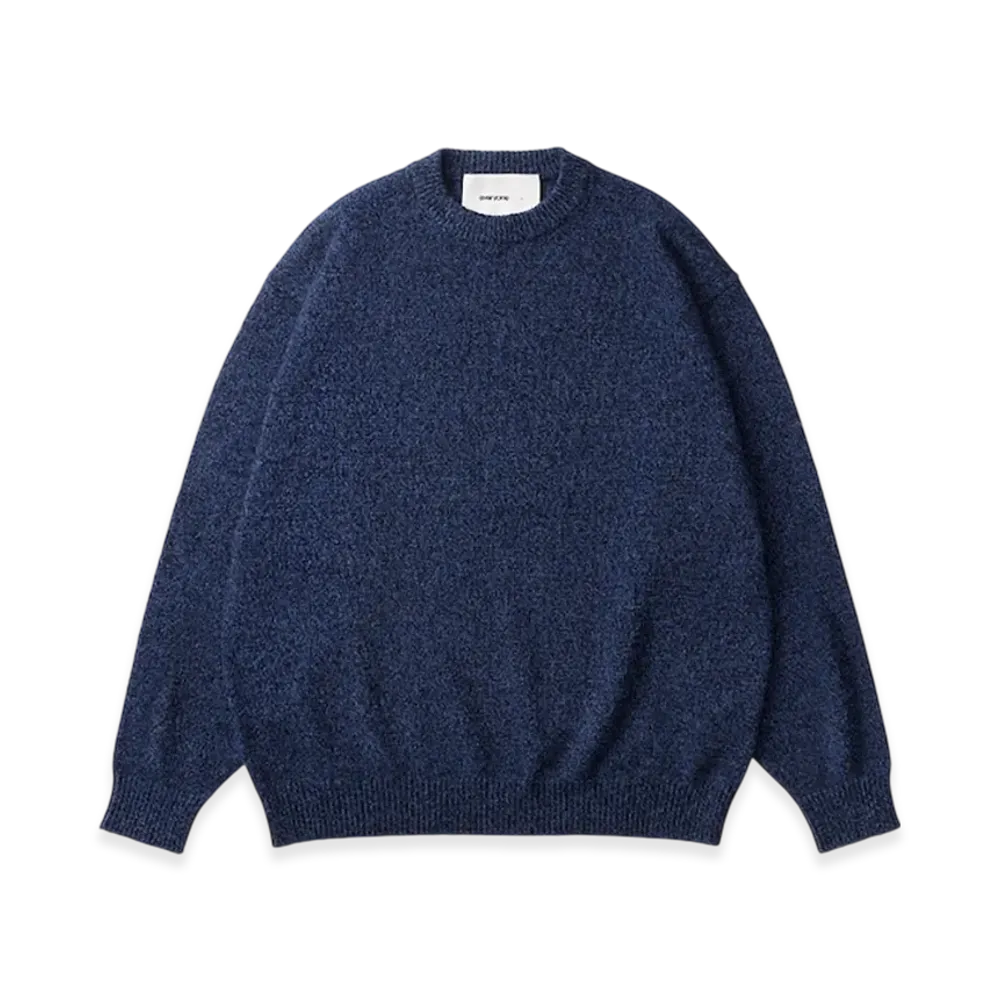 everyone Cashmere Mix Crew Knit Sweater "Blue"