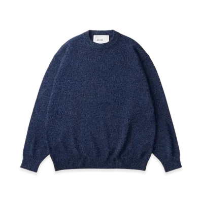 everyone Cashmere Mix Crew Knit Sweater "Blue"