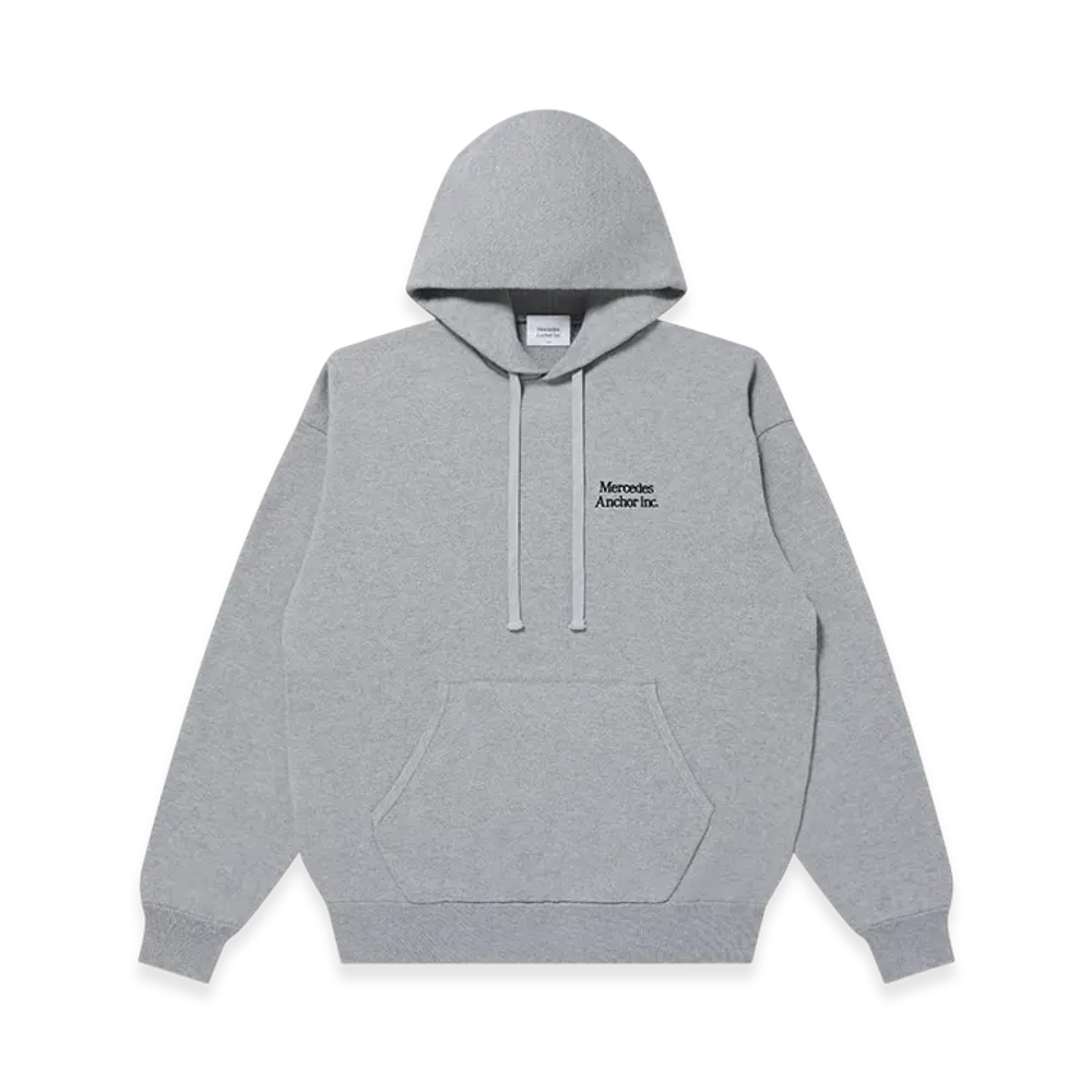 Mercedes Anchor inc. Cashmere Blended Knit Hoodie "Heather Gray"
