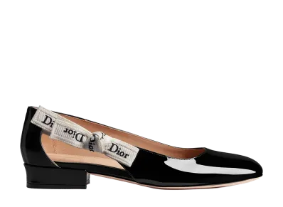 Dior Women's J'Adior Ballerina Patent Calfskin "Black"