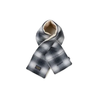 NEIGHBORHOOD x PENDLETON . Check Boa Muffler . WO "Black"