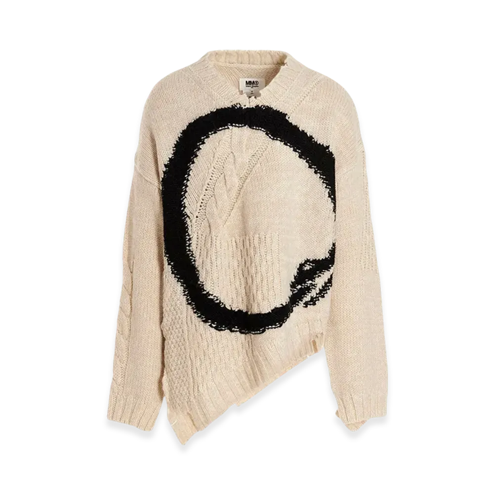 MM6 Maison Margiela Oversized Wool Knit "Off White"
