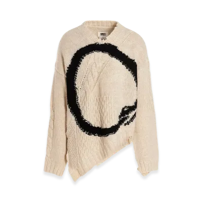 MM6 Maison Margiela Oversized Wool Knit "Off White"