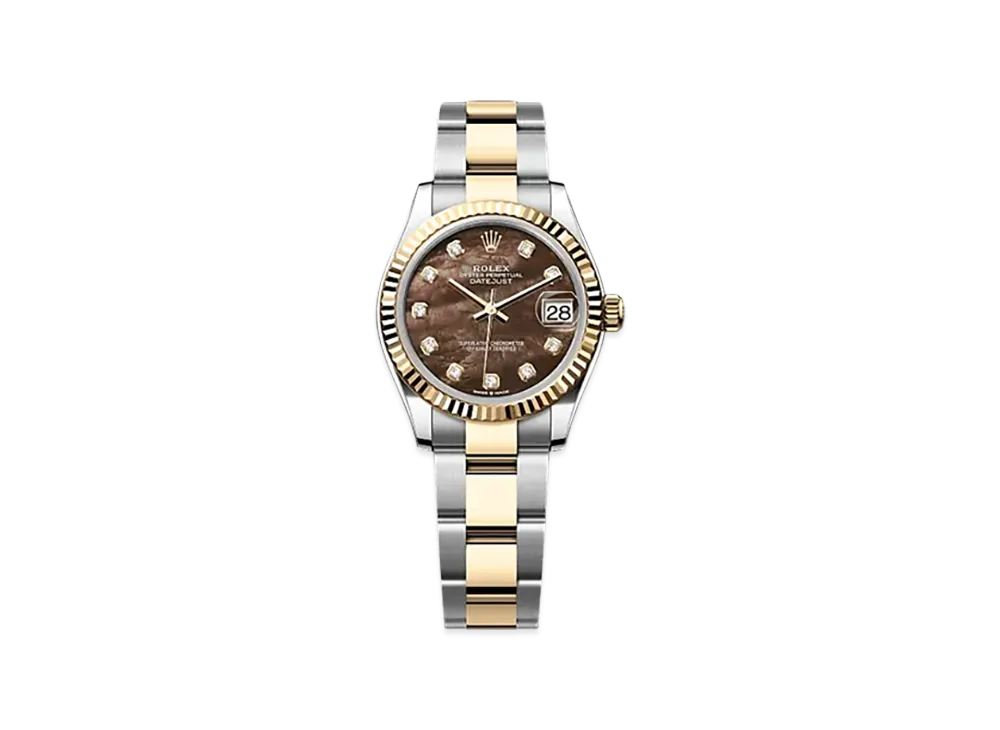ROLEX Datejust 31mm Oystersteel & Yellow Gold 278273 "Black Mother-of-Pearl"