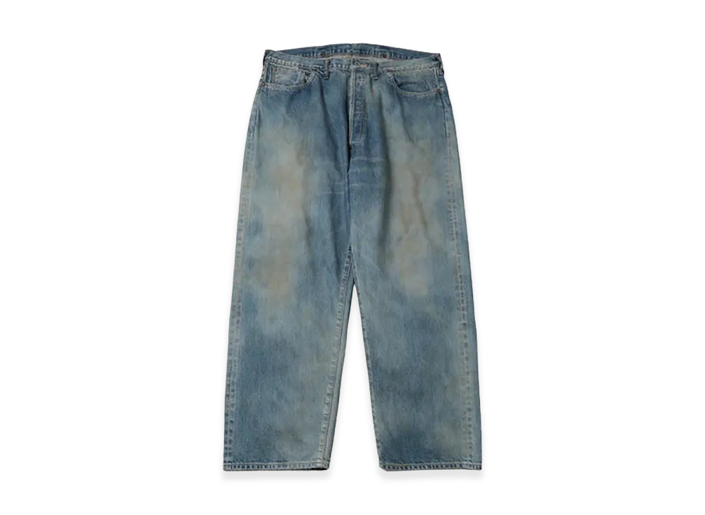A.PRESSE No.37 Washed Wide Denim Pants "Indigo"