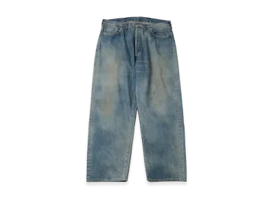 A.PRESSE No.37 Washed Wide Denim Pants "Indigo"