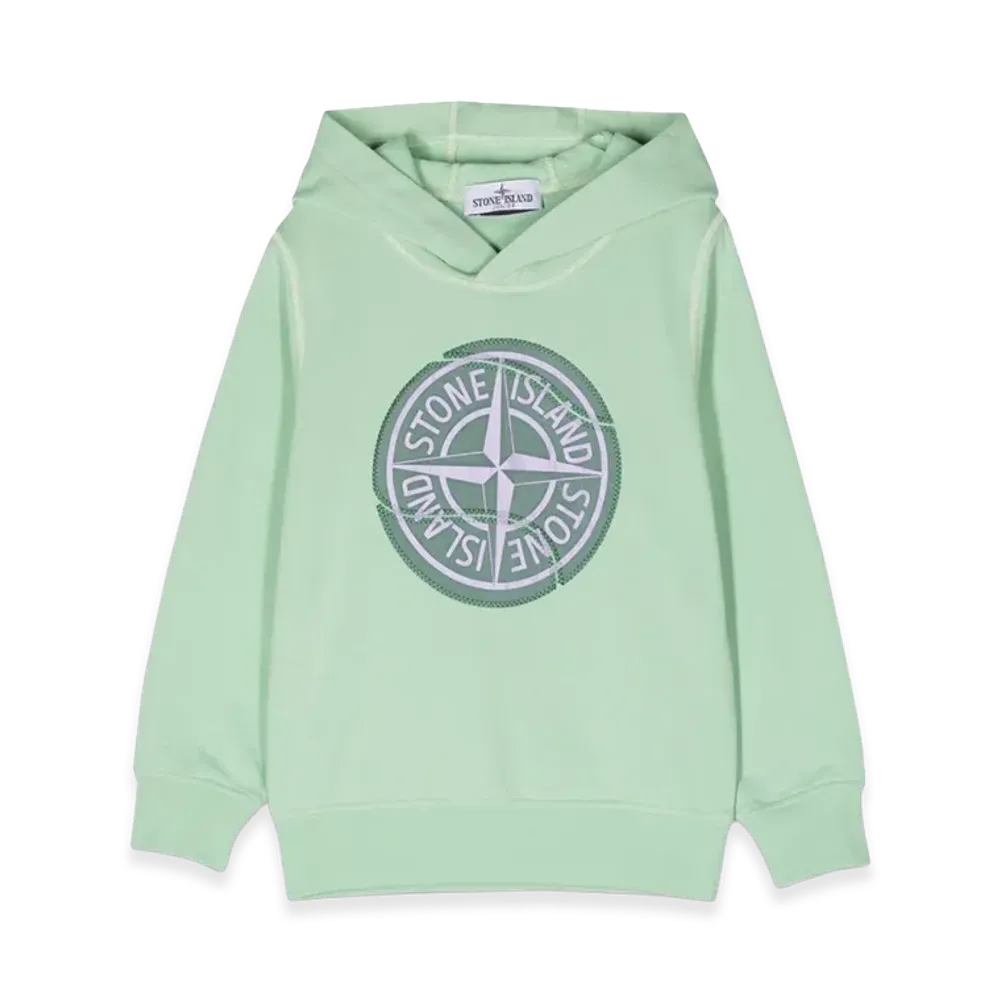 Stone Island Kids Hoodie "Green"
