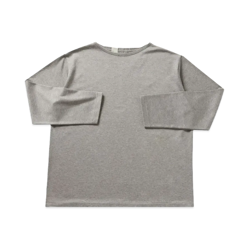 N.HOOLYWOOD Boat Neck Long Sleeve "Top Gray"
