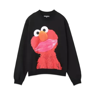 atmos pink Meets Sesame Street Character Sweatshirt "Black"