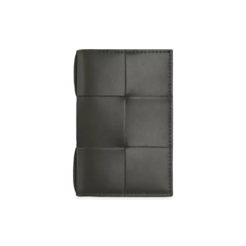 Bottega Veneta Flap Card Holder "Light Graphite"