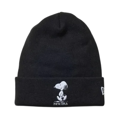 NEW ERA x PEANUTS Basic Cuff Knit Snoopy "Black"
