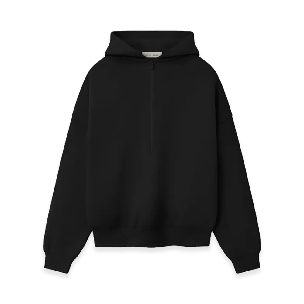 FEAR OF GOD ESSENTIALS Property Lounge Half Zip Hoodie "Black"
