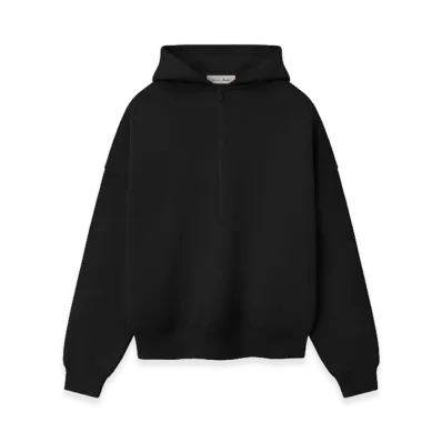 FEAR OF GOD ESSENTIALS Property Lounge Half Zip Hoodie "Black"
