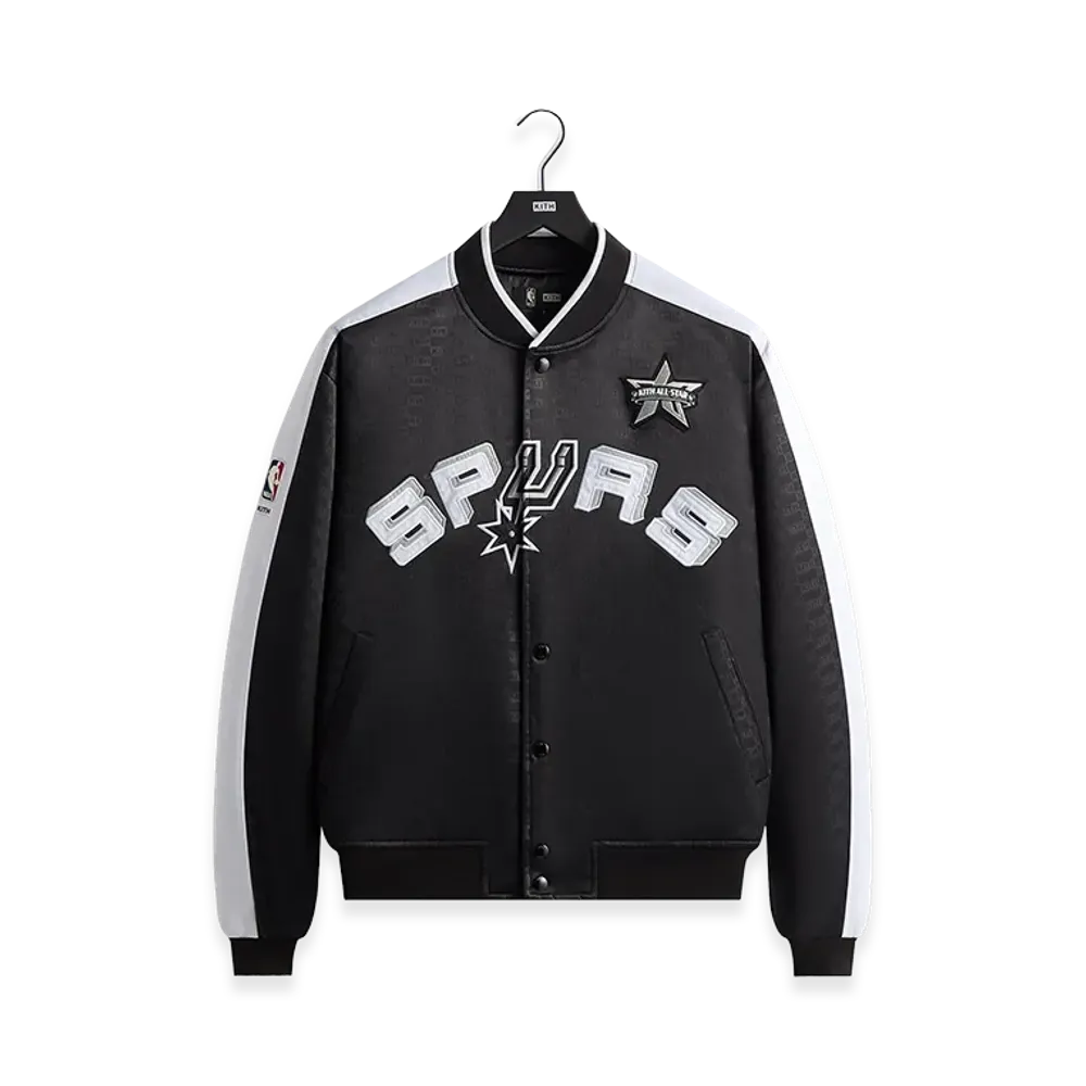 Kith x NBA All-Star San Antonio Spurs Bomber Jacket "Black"