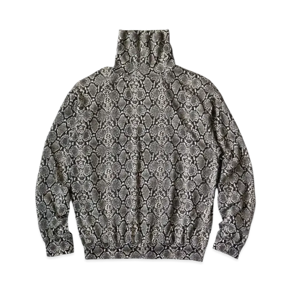 KAPITAL India Snake High Neck Long Tee "Grey"