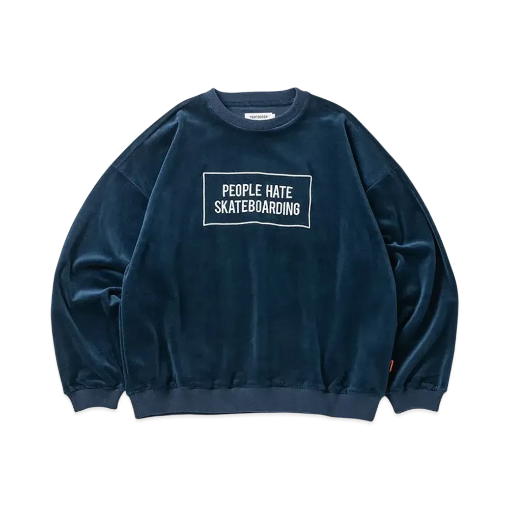 TIGHTBOOTH People Hate Skate Velour L/S "Navy"