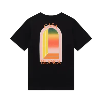 Casablanca Gradient L'Arche T-Shirt "Black"