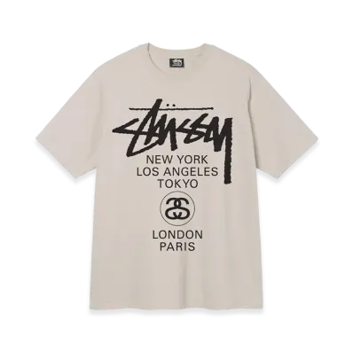 Stussy World Tour Tee "Smoke"