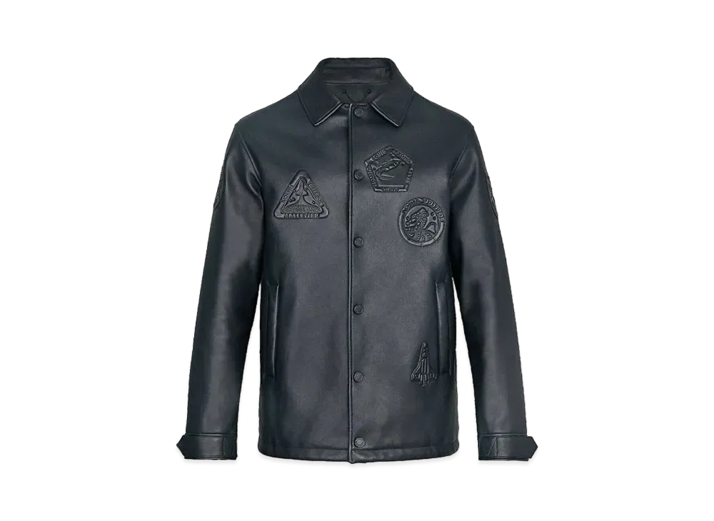Louis Vuitton LV Satellite Patch Coach Jacket "Noir"