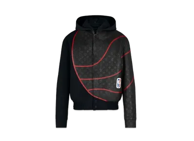 Louis Vuitton x NBA Player Leather Mix Jacket Monogram "Noir"
