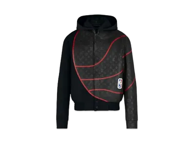 Louis Vuitton x NBA Prayer Leather Mix Jacket "Noir"