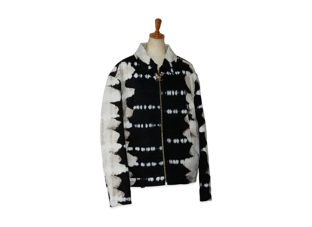 Louis Vuitton Tie-Dye Workwear Denim Jacket "Noir/Blanc"