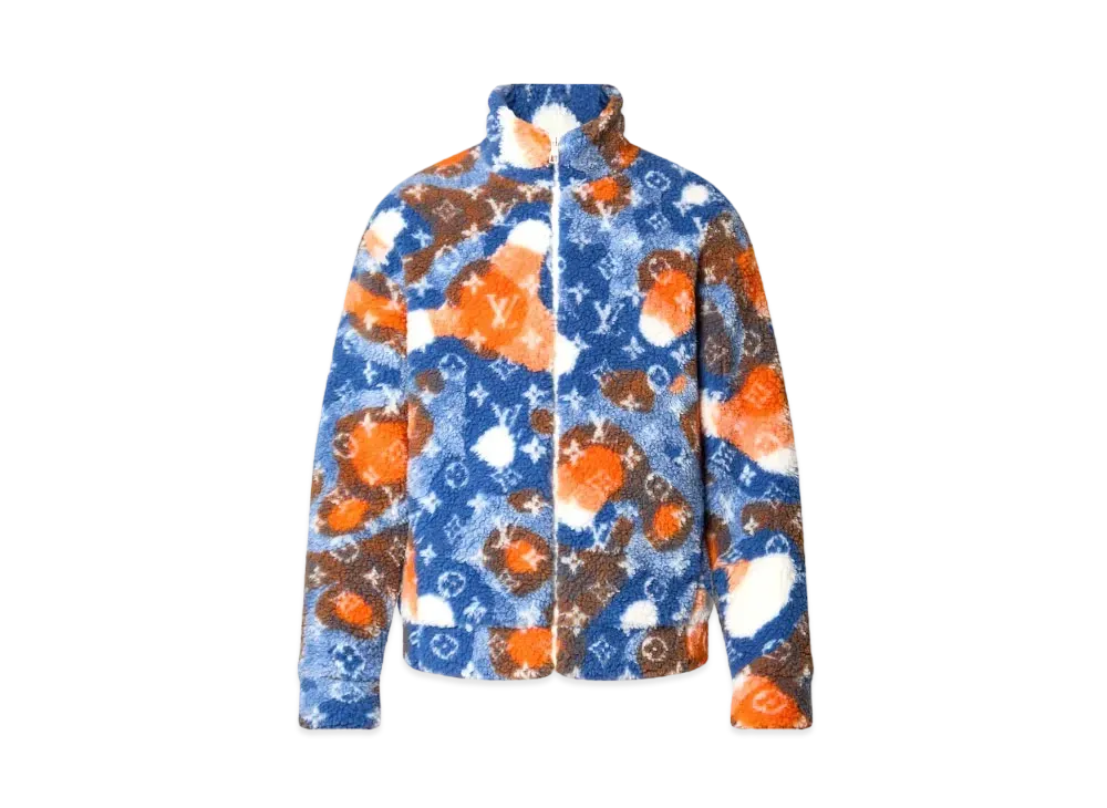 ルイヴィトン ジャカード カモ フリース ブルゾン "マルチカラー" 1AAU8J