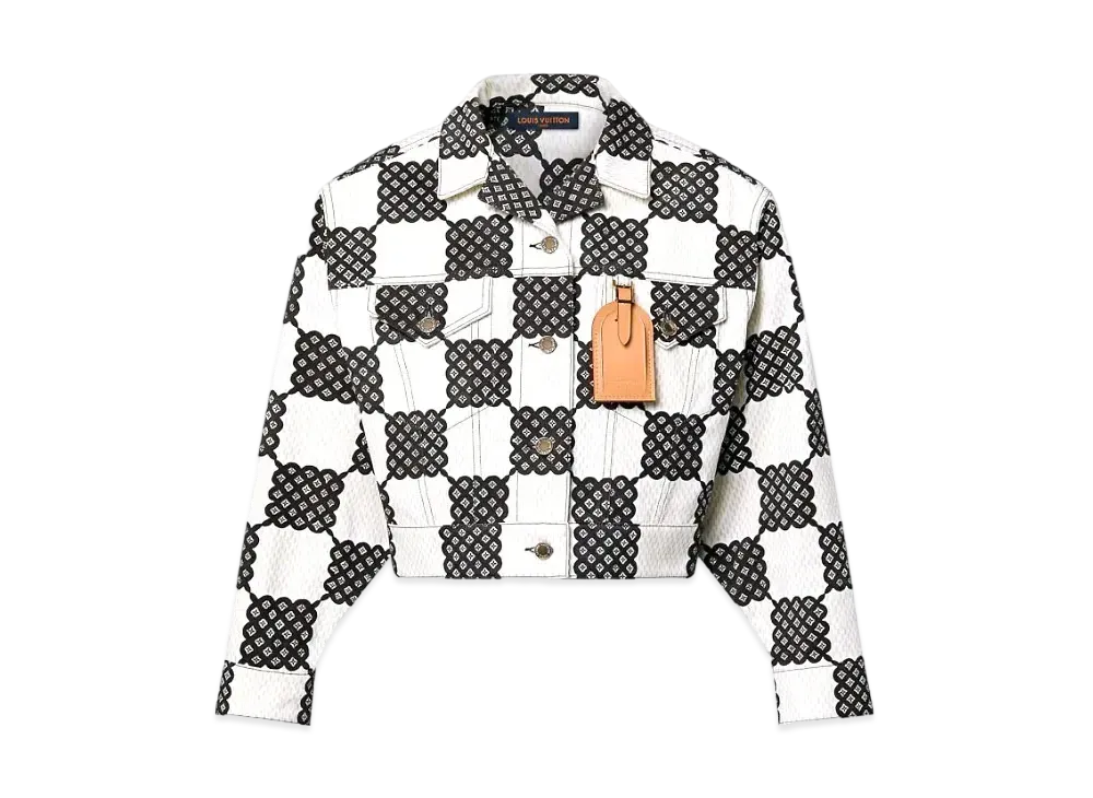 Louis Vuitton Bubble Damier Trucker Jacket "Blanc/Noir"