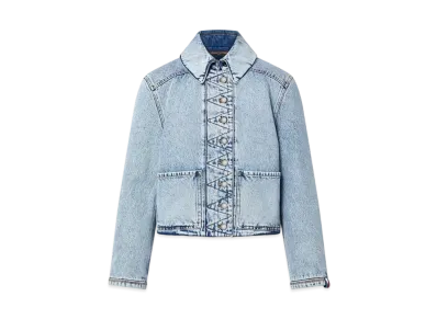 Louis Vuitton Bleached Denim Boxy Jacket "Indigo"