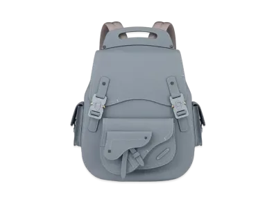 Dior Maxi Gallop Backpack Grained Calfskin "Gray"