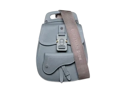 Dior Mini Gallop Sling Bag Grained Calfskin "Gray"
